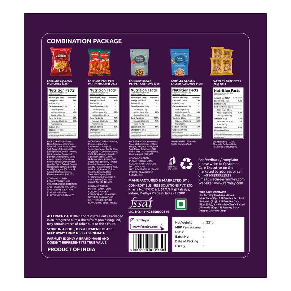 Farmley Festive Delights Dry Fruit Gift Box