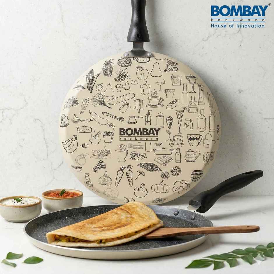 Bombay Kookware Kala Kruti Dosa Tawa 28cm