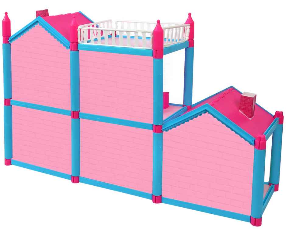 Toyshine DIY Doll House Creative Edition with Accessories Included (Multicolour, 108 Pieces)