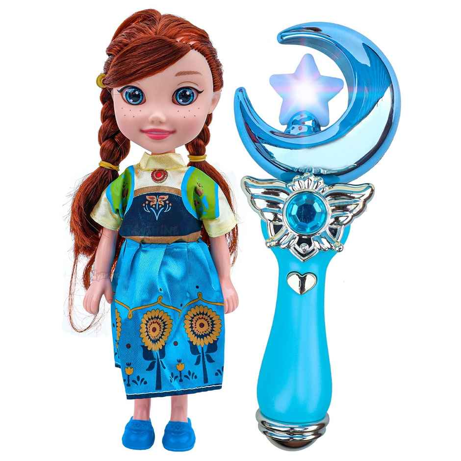 Toyshine Magic Wand & Doll Set Musical Lights Toy