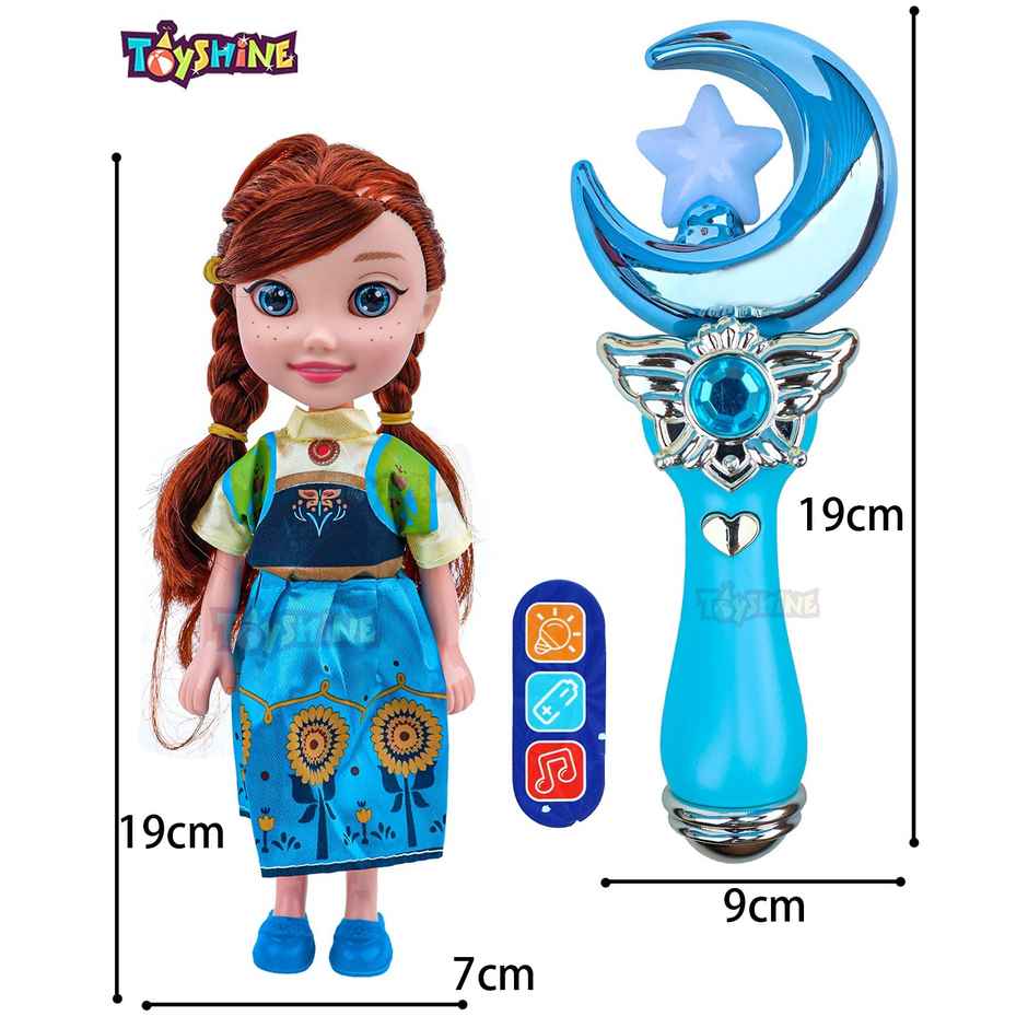 Toyshine Magic Wand & Doll Set Musical Lights Toy