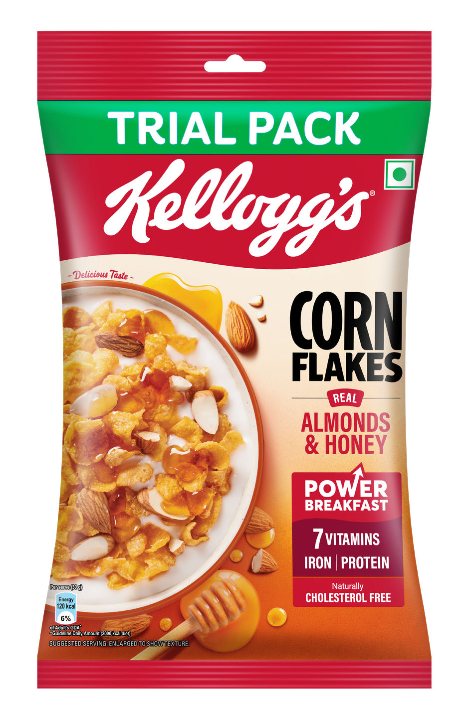 Kellogg's Corn Flakes Real Almond Honey