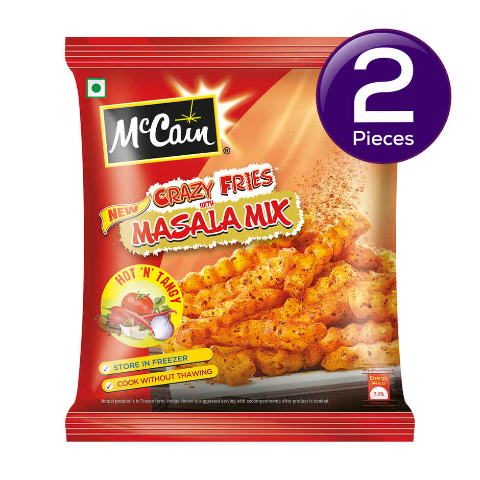 McCain Crazy Fries Masala MixHot 'n' Tangy Combo