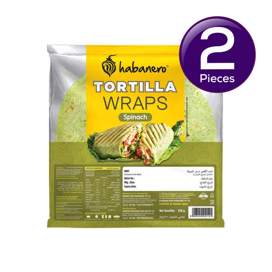 Habanero Spinach Tortilla Wraps Combo