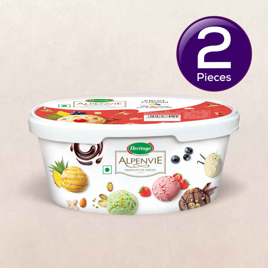 Heritage Alpenvie Fruit Fusion Ice Cream Tub Combo