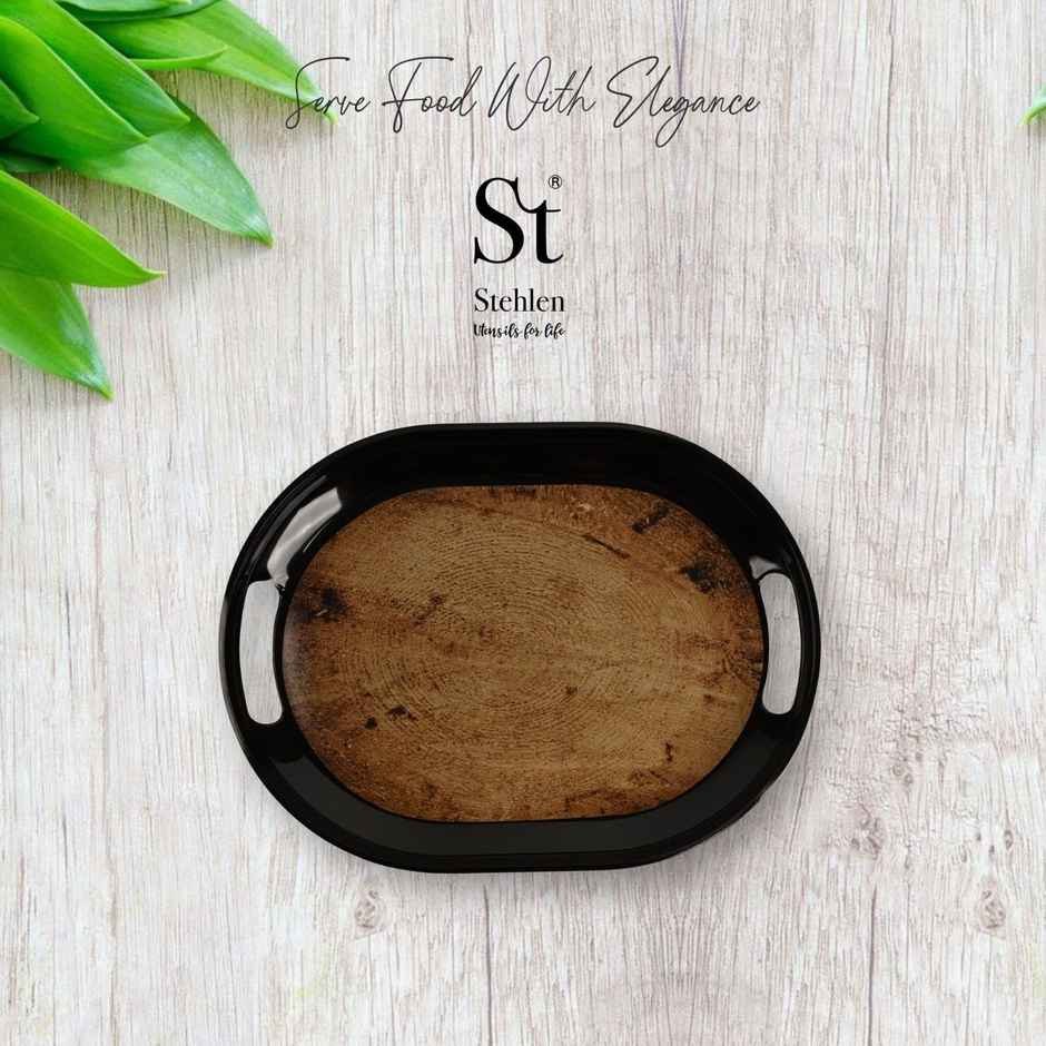 Stehlen Melamine Slant Tray Small - Walnut