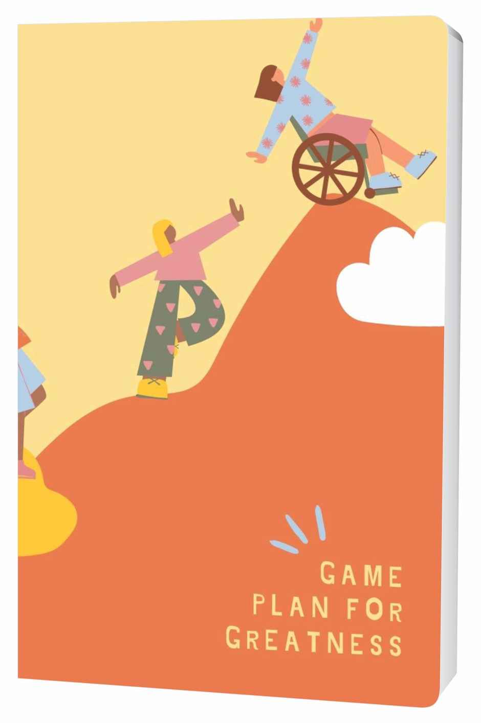 Journo By Drawguud 70 Gsm Ruled Notebook | 120 Pages | A5 | 14 x 20 cm | Game Plan for Greatness