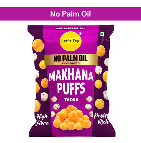 Let's Try Teekha Tadka Makhana Puffs Combo 