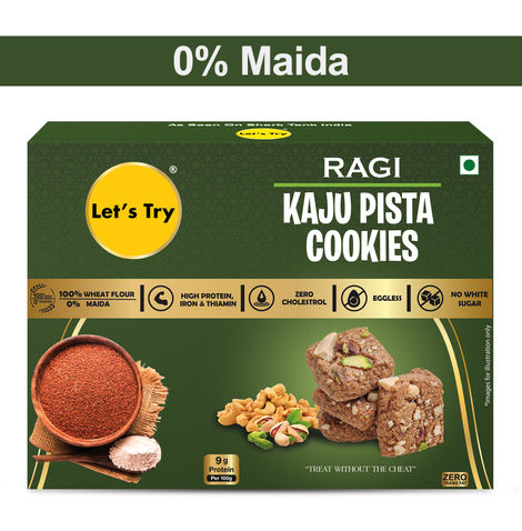 Let'S Try Ragi Kaju Pista Cookies