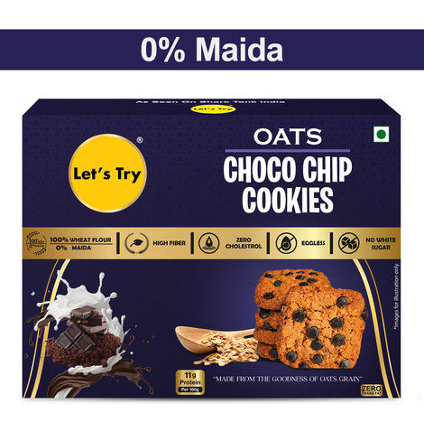 Let's try Oats Choco Chip Cookies Assorted Biscuits | Cholesterol-free and Palm Oil-free Combo