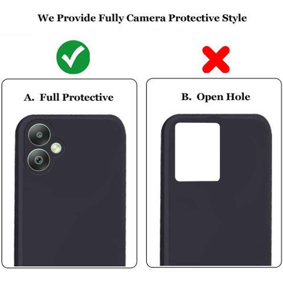 Artistque Case for Samsung Galaxy F05, A05, M05 Back Cover | Plain Liquid Silicone Cover