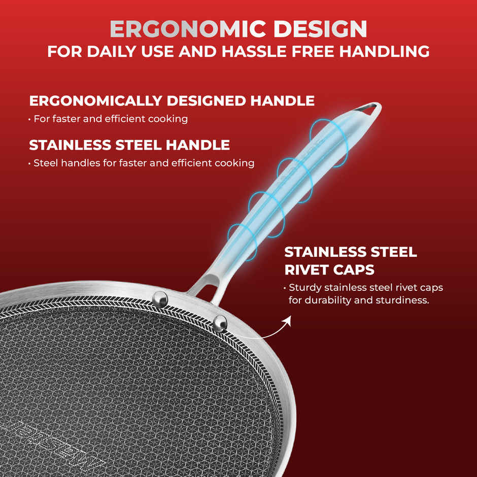 Buy Master Triply Honeycomb Dosa Tawa 29 cm, ISI Certified Online ...