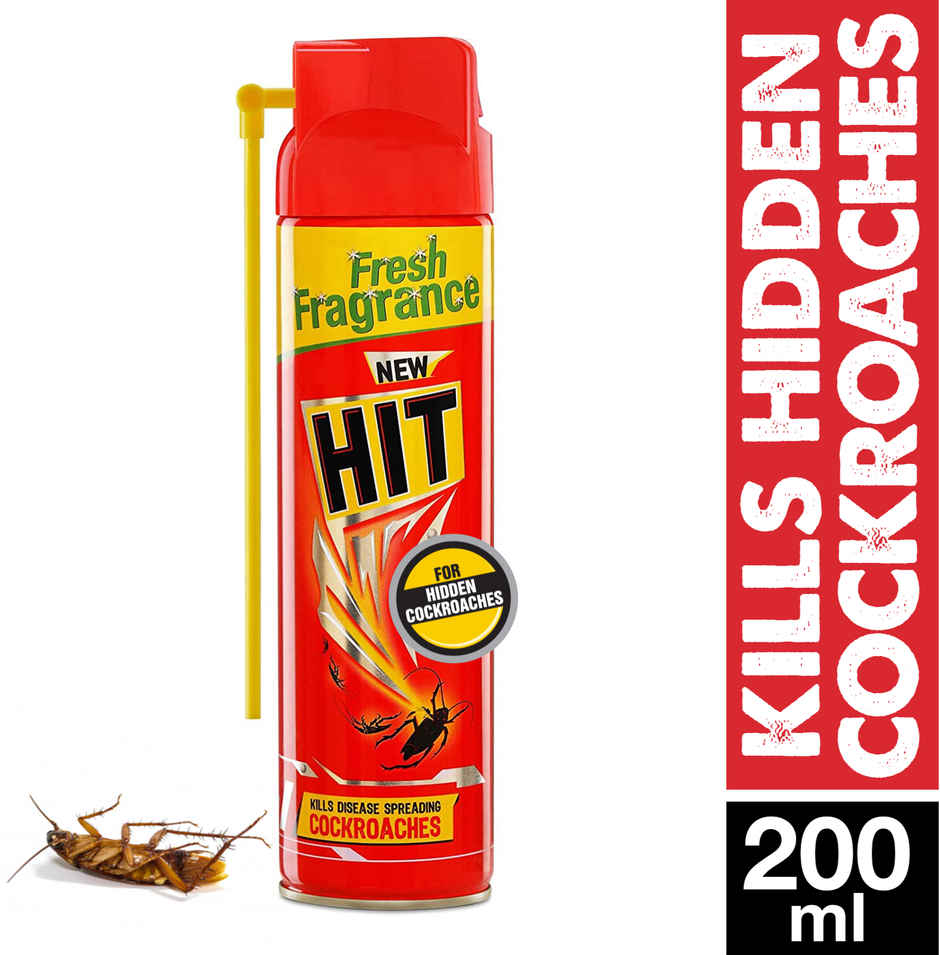 Hit Crawling Cockroach Killer Spray with Deep-Reach Nozzle