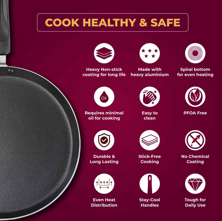 Master Non Stick Dosa Tawa 26 cm, ISI Certified