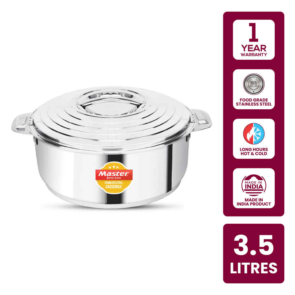 Master Stainless Steel Casserole 3.5 L