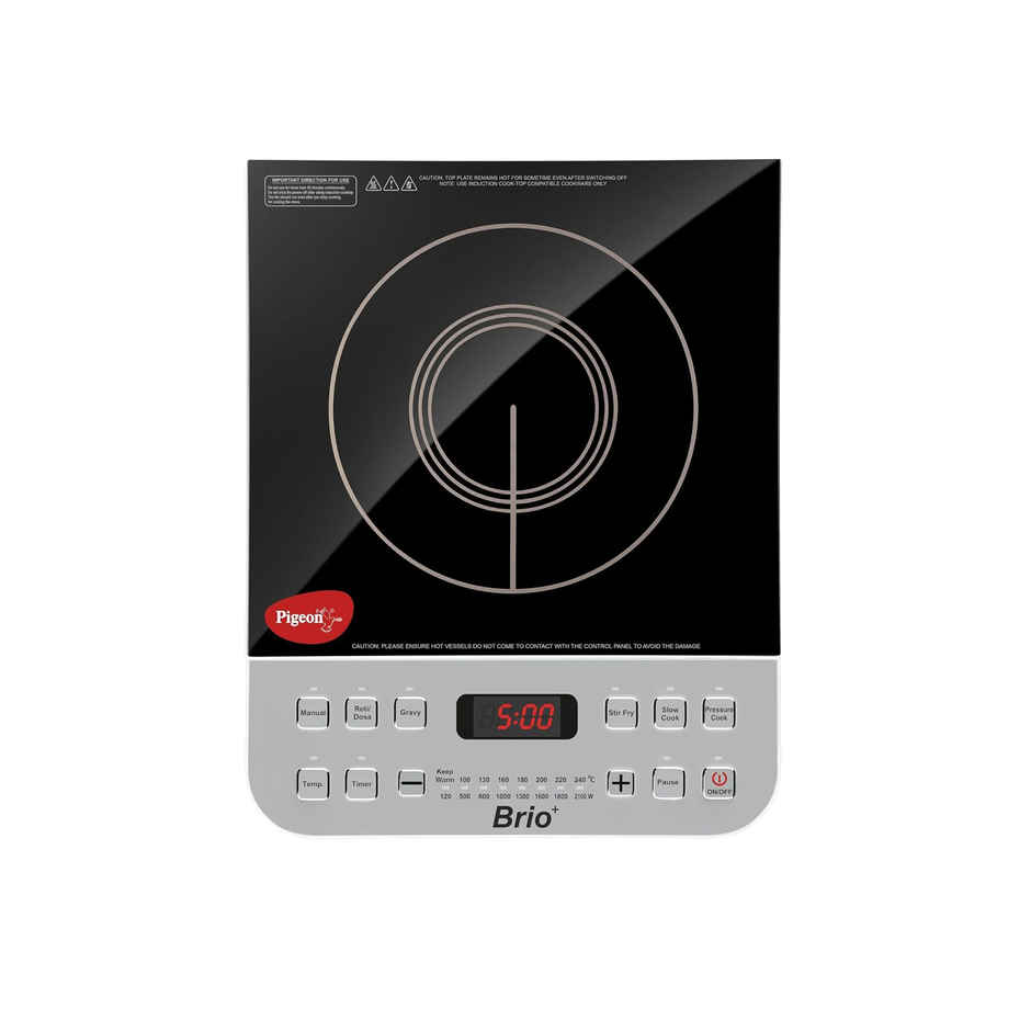 Pigeon Brio Plus 2100 W Induction Cooktop - Anti Skid Feet