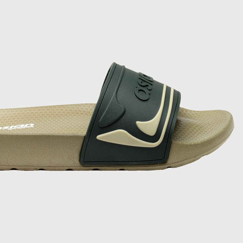 Asian Men's Slides | Slider-34 | Olive - UK 6