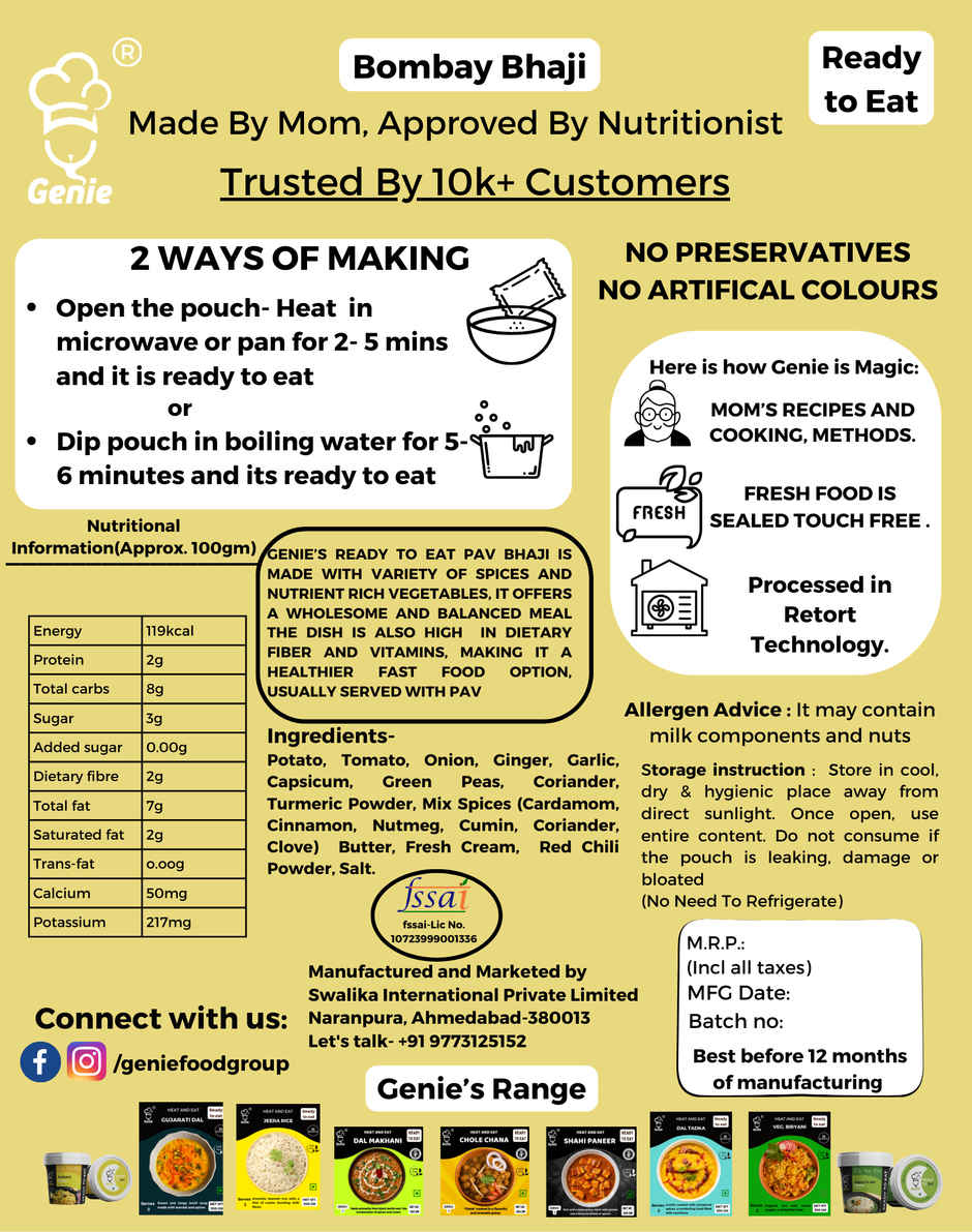 Genie Bombay Bhaji