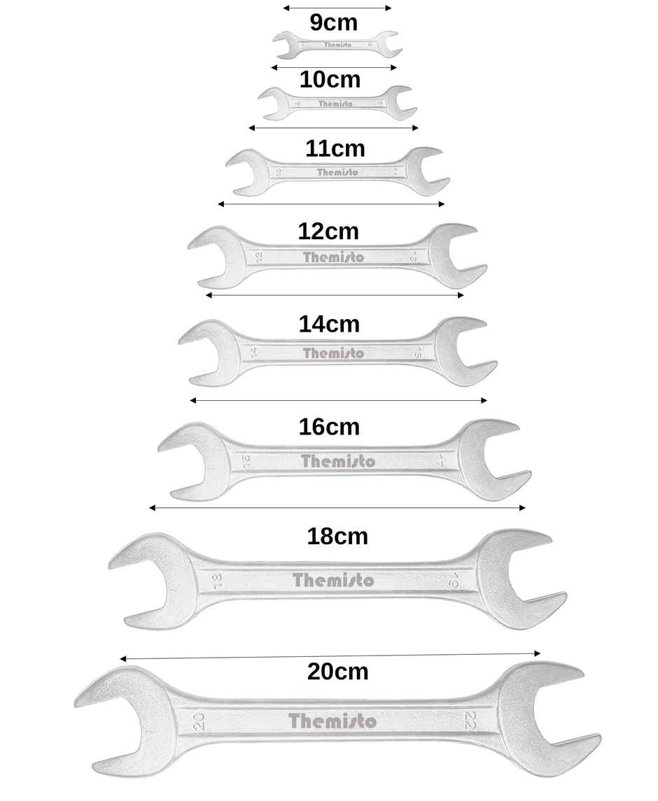Themisto Th-T16 8Pcs Double Open Ended Spanner Set