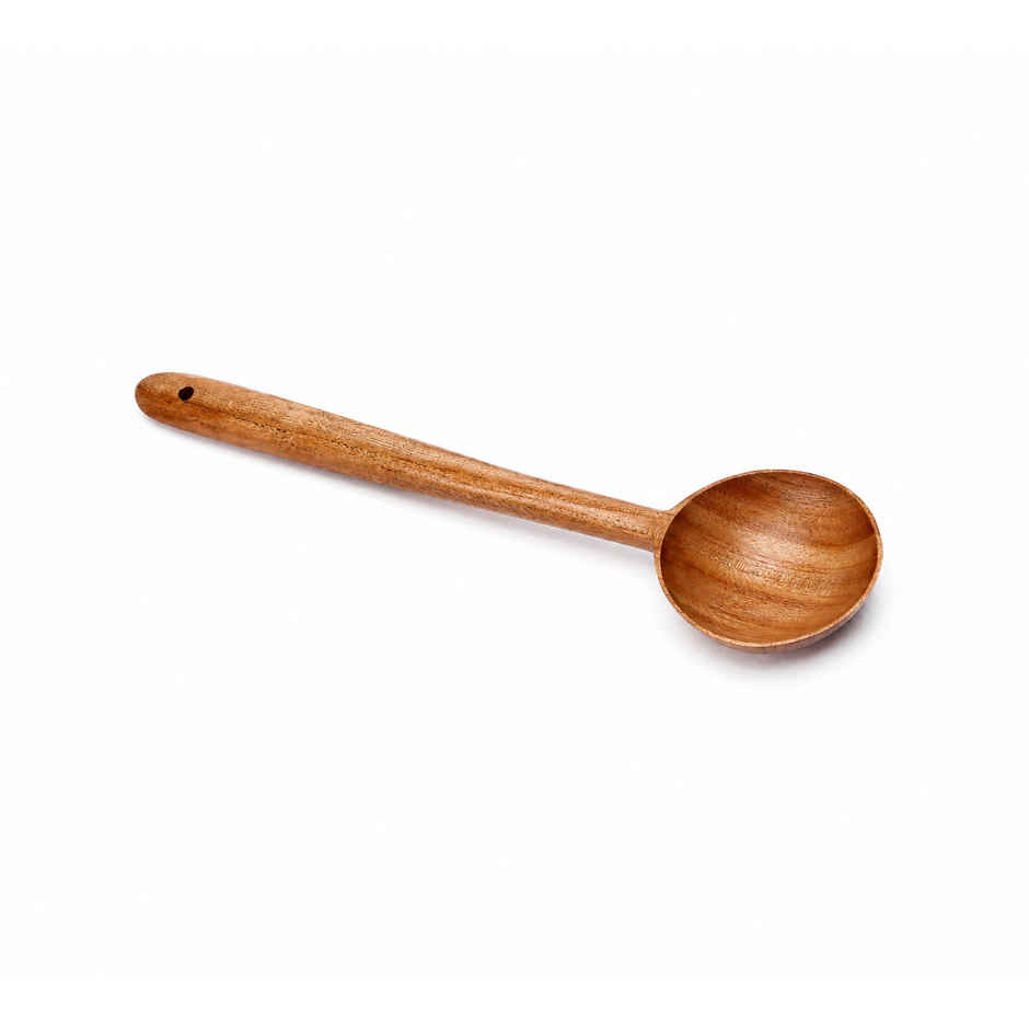 Petals Wooden Ladle Spatula Oval Ladle Serving Cooking Spoon