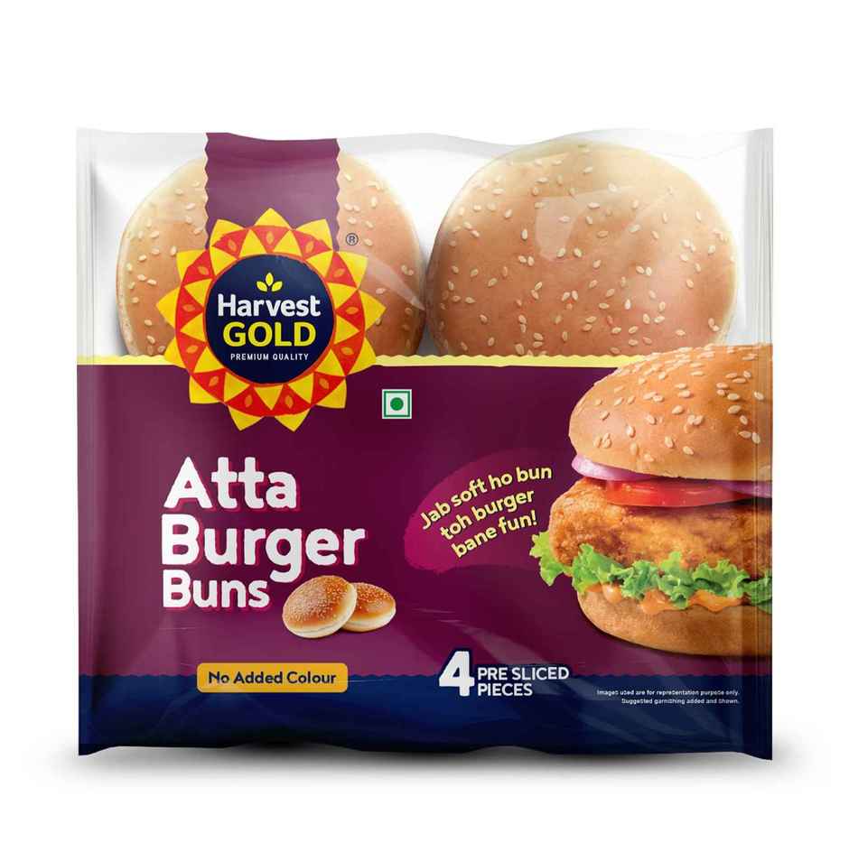 Harvest Gold Atta Burger Buns