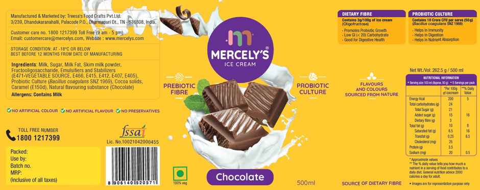 Mercelys Ice Cream Fp Chocolate