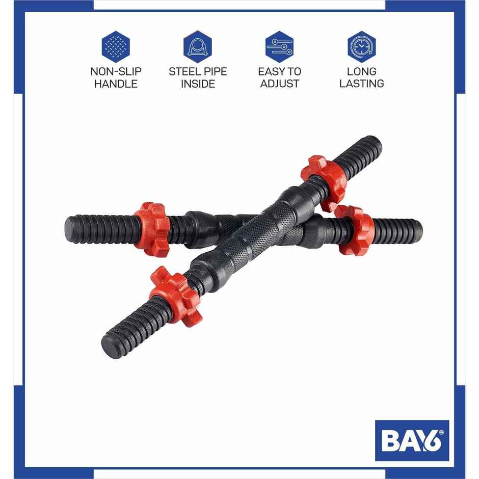 BAY6 PVC 4 kg 3-in-1 Convertible Dumbbells Fitness Kit for Full Body Workout