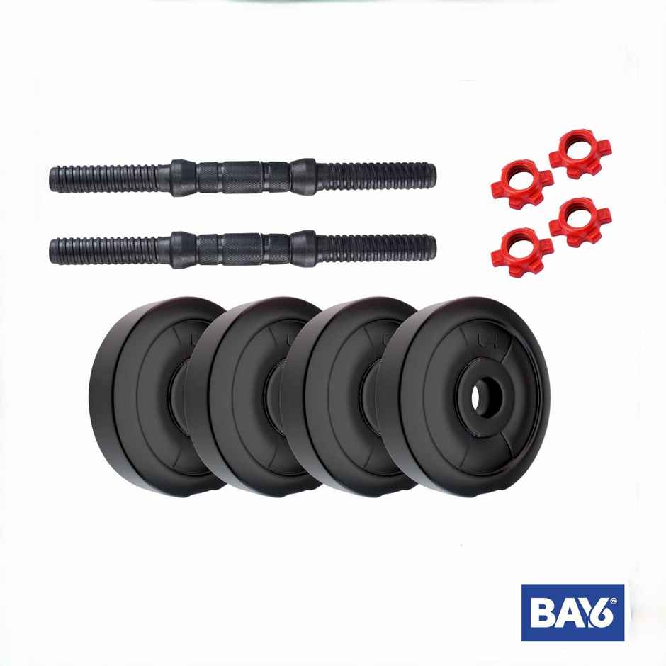 BAY6 PVC 4 kg Adjustable Dumbbells Fitness Kit for Full Body Workout
