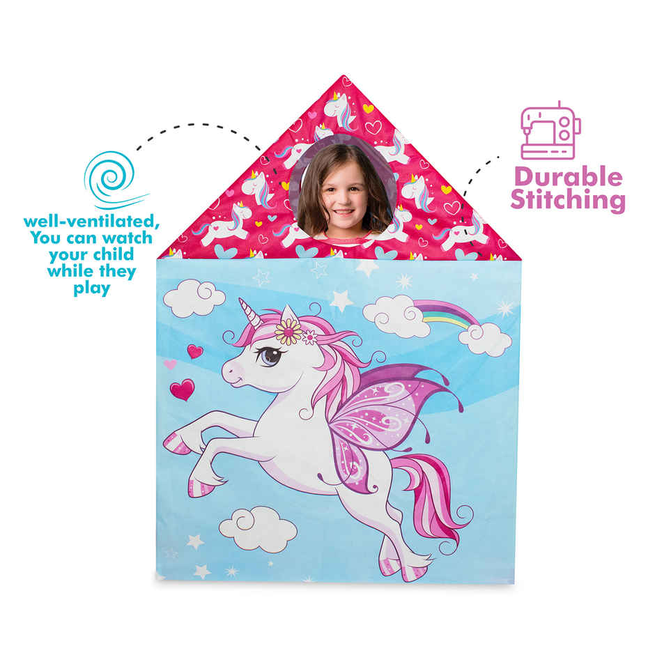 ITOYS Unicorn Play Tent | Pink & Blue