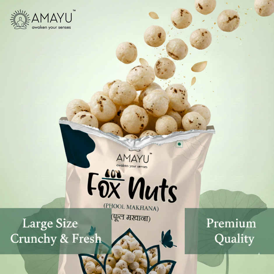 AMAYU Raw Foxnuts Phool Makhana