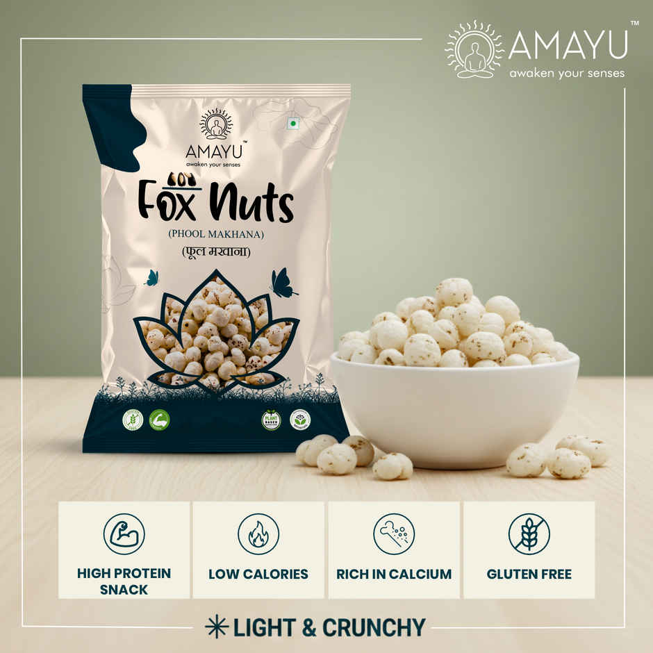 AMAYU Raw Foxnuts Phool Makhana