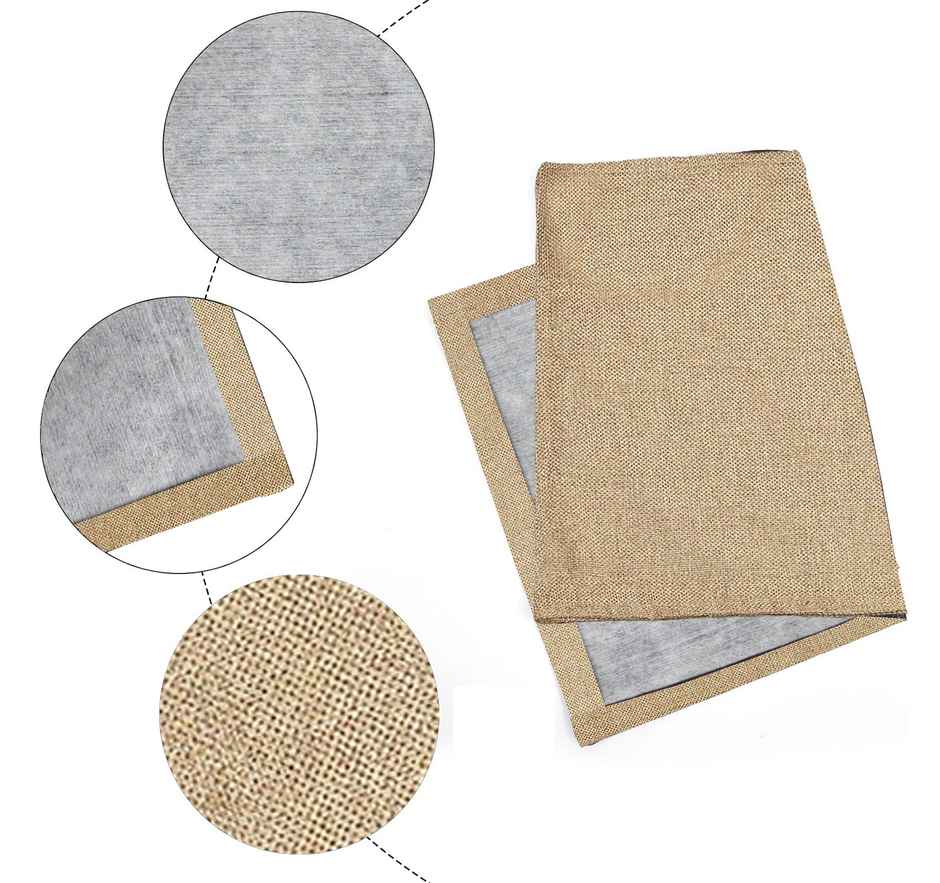 Lushomes Jute Table Mat - Beige | Jute Placemat | 12 x 18 inch