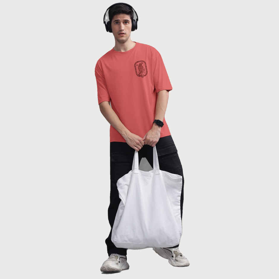 Bullmer Men's T-shirt Round Neck Printed | Red | S