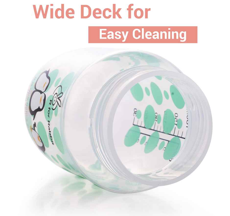 R for Rabbit Penguin Spout Sipper Cup Bottle Green