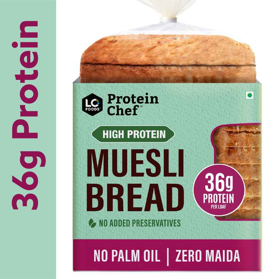 Protein Chef High Protein Muesli Bread | 36g Protein /No Maida High Fiber Bread