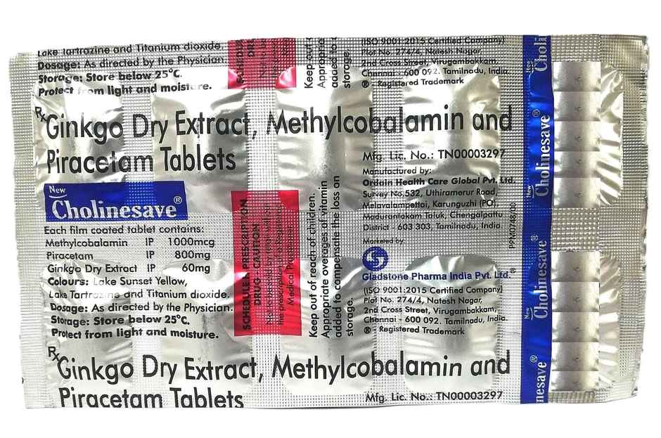 Cholinesave 1000/800/60mg Tablet