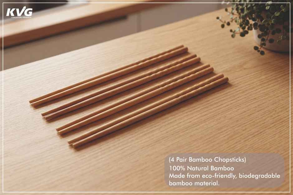 KVG Chopstick (Reusable - Wooden) | Sushi Stick | Sushi Chopstick | Noodle Chopstick
