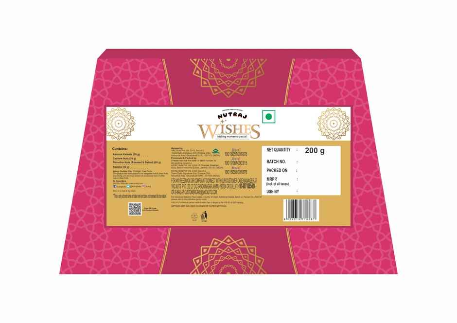 Nutraj Dry Fruit Gift Box Wishes Silver