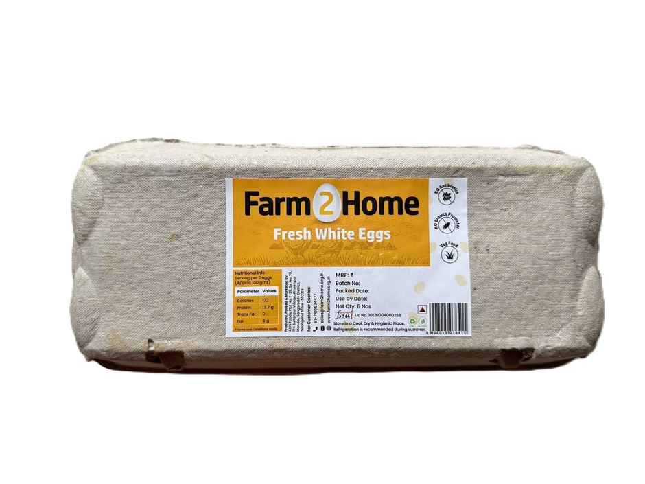 Farm2Home Fresh White Eggs