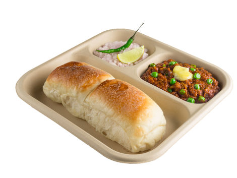 Chuk Eco-friendly Disposable Tray 3 Compartments
