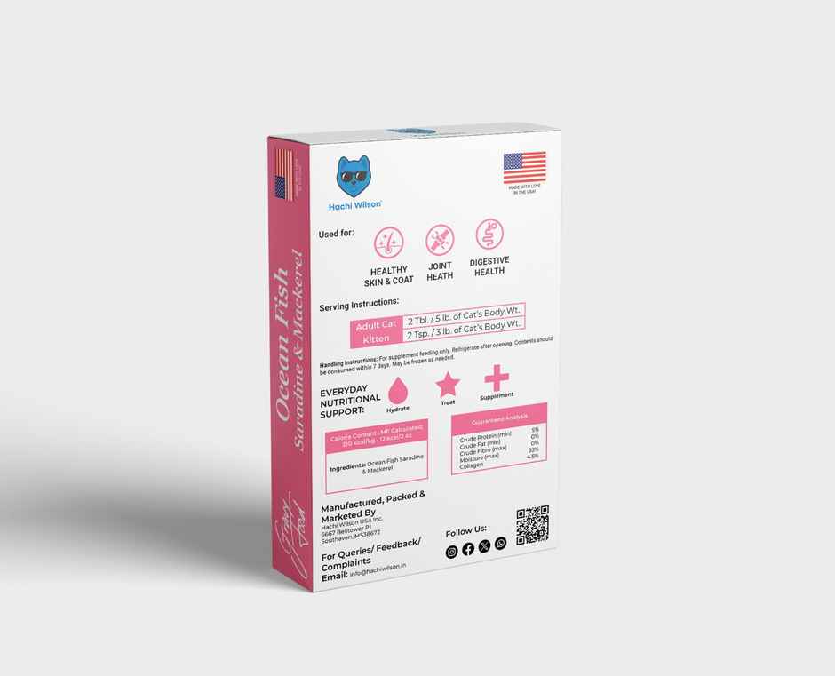 Hachi wilson Premium Ocean fish Sardine and Mackerel Gravy Cat food