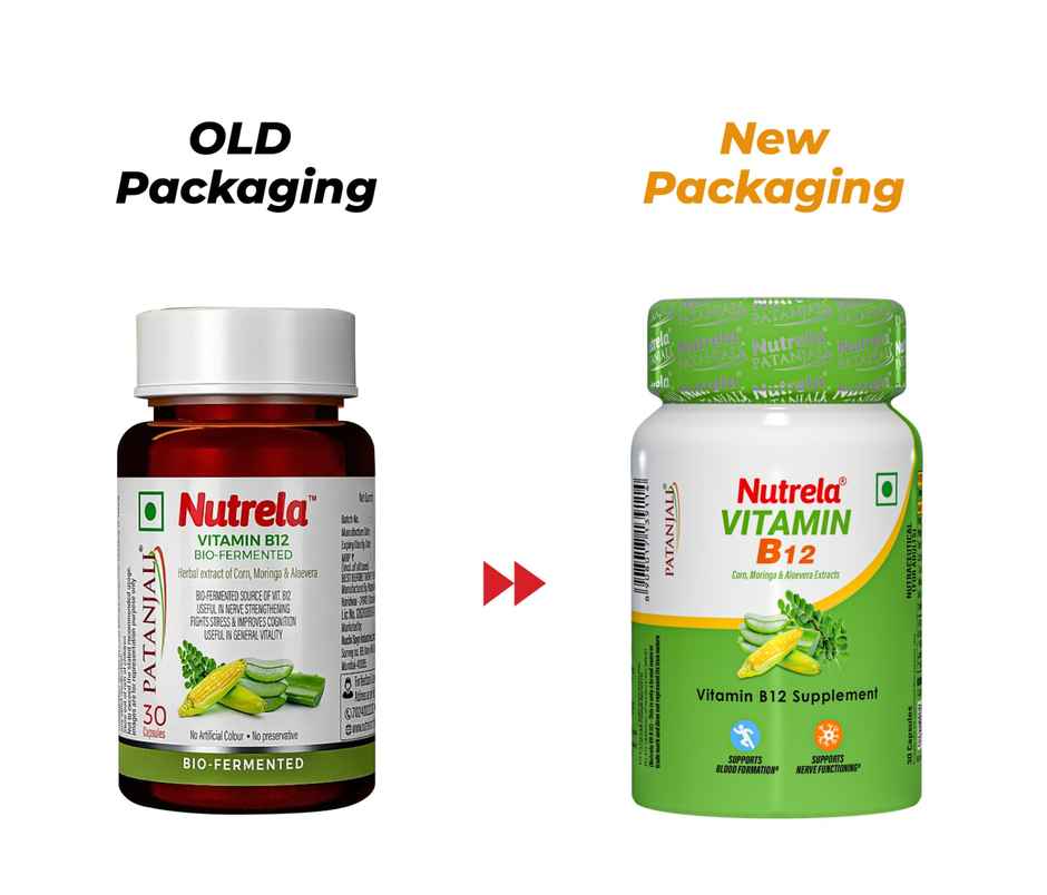 Patanjali Nutrela Vitamin B12 Natural Capsules