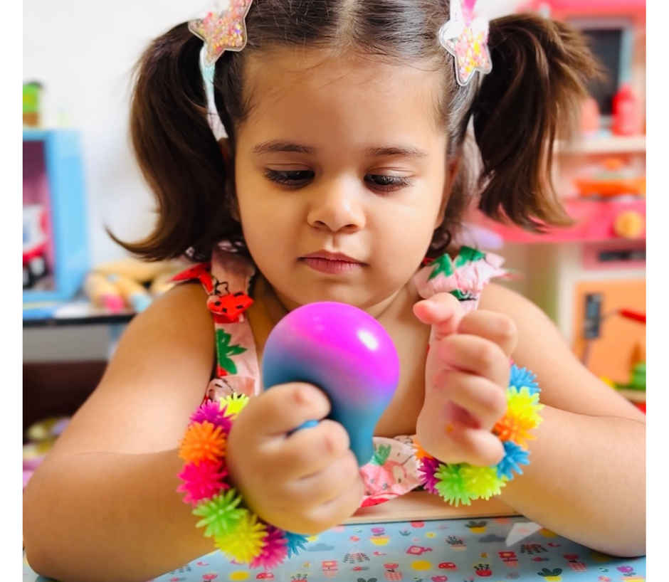 Hamleys Rollin Colour Changing Ball Soft Squishy Sensory Fidget Toy for Kids