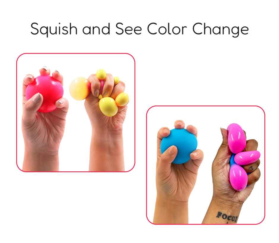 Hamleys Rollin Colour Changing Ball Soft Squishy Sensory Fidget Toy for Kids