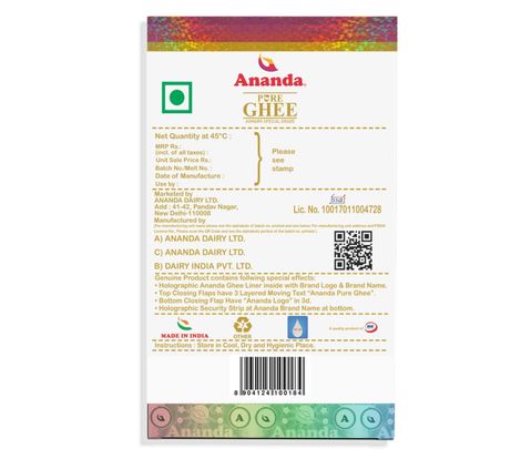 Ananda Pure Ghee | Made With Bilona