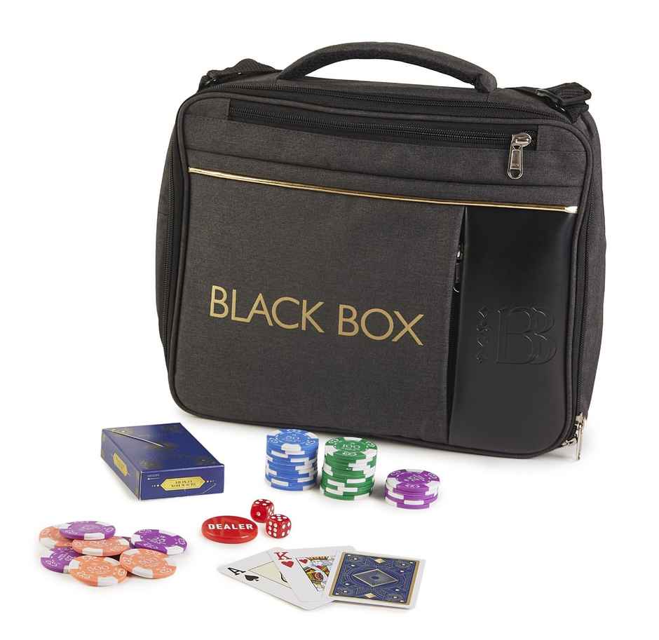Parksons Box Poker Set | Black - 100 Chips