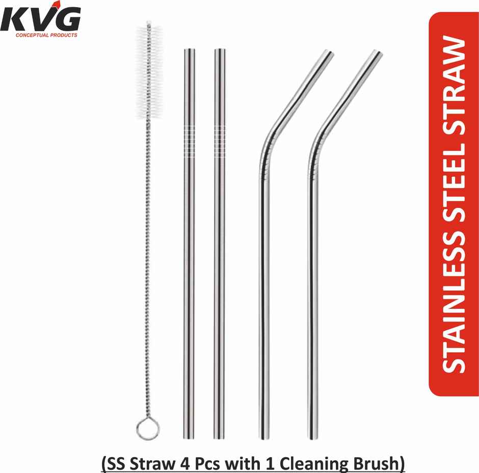 KVG Reusable Drinking Straw | Large Steel Straw | Cocktail Straw , Food Safe Straw