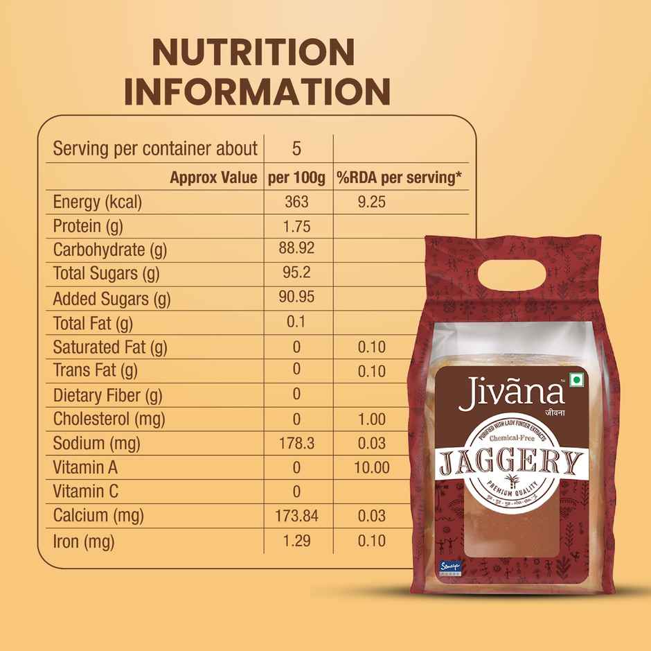 Jivana Jaggery Block | Chemical Free
