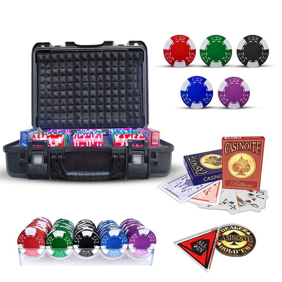 Casinoite Poker Chips Set | 300 High|Quality Chips for Family Game Night