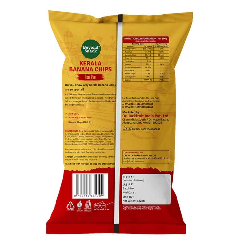 Beyond Snack Kerala Banana chips - Peri Peri Combo   